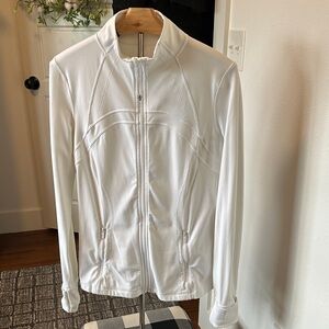 lululemon Athletica  Define Jacket White Zip-Up Jacket in like new condition.